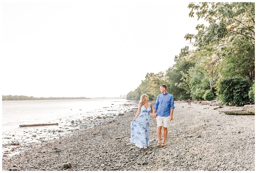Tinicum Pennsylvania Engagement Session on the Beach